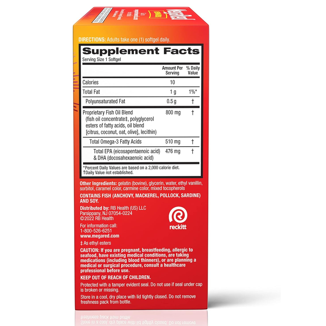 MegaRed Advanced 6X Absorption Omega-3 Fish Oil Supports Heart Brain Joints & Eyes - 80 Count 2 Pack