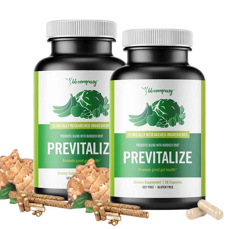 Previtalize Prebiotic Fiber for Gut Health – 60 Ct Each (Pack of 2)